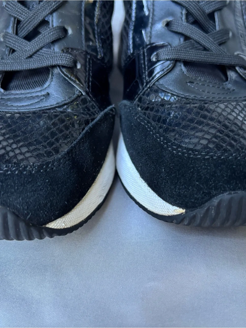 Michael Kors Women’s Black Mixed-Material Sneakers Size 9